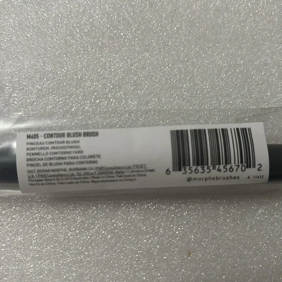 Morphe M405 Professional Contour Blush Brush with Black Handle Makeup Skincare - Picture 6 of 6